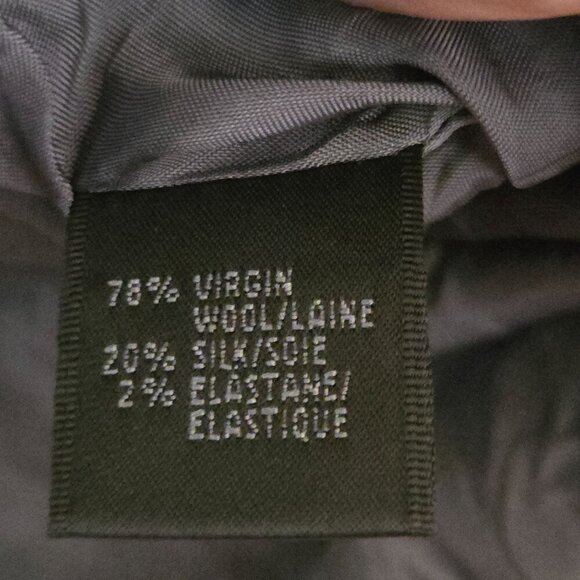 Lafayette 148 New York Wool Silk Blend Single Breasted Blazer Size 10 - Picture 4 of 4